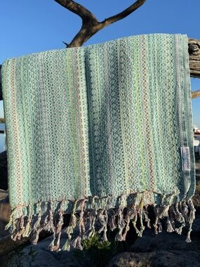 Ahi Rag Mint — Salt Rag™ Sand-Resistant Turkish Beach Towel